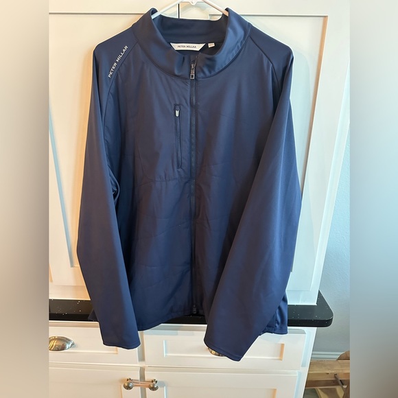 Peter Millar‎ Midnight Blue Zip-Up Jacket Size XXL